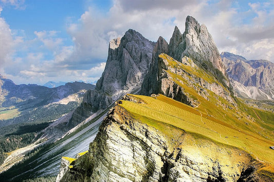 Gray Rock Formation Mountains Landscape Art Wall Decor Jigsaw Puzzle