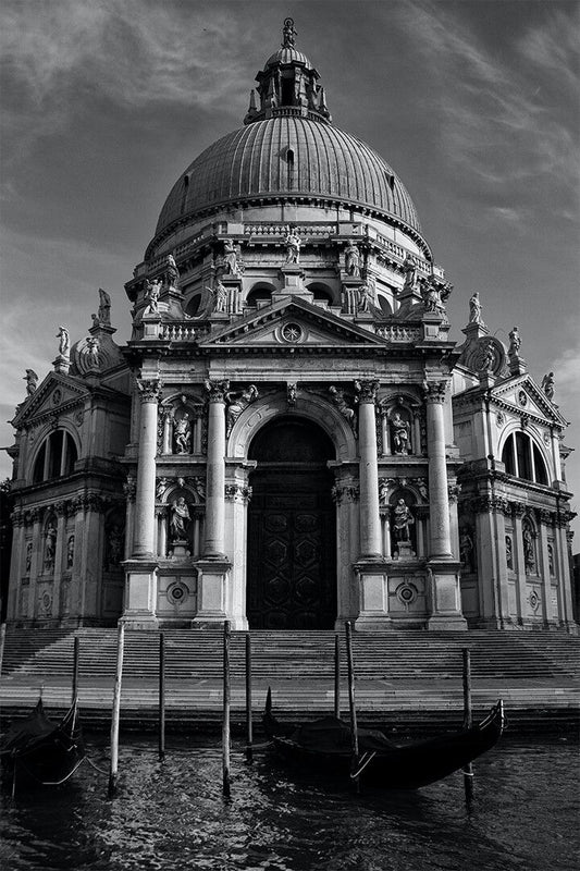 Grayscale Jigsaw Puzzle Of Church Venezia Italy Art Wall Decor Jigsaw Puzzle