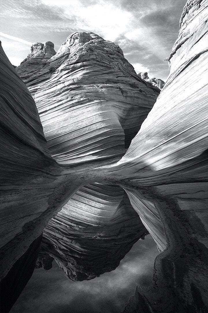 Grayscale Jigsaw Puzzlegraphy Of Mountains Art Wall Decor Jigsaw Puzzle