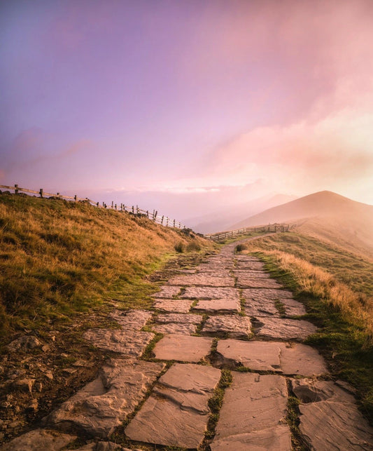 Great Ridge Path Castleton Derbyshire Peak District England Keychain Picture Keychain
