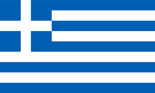 Greece Flag Print Poster