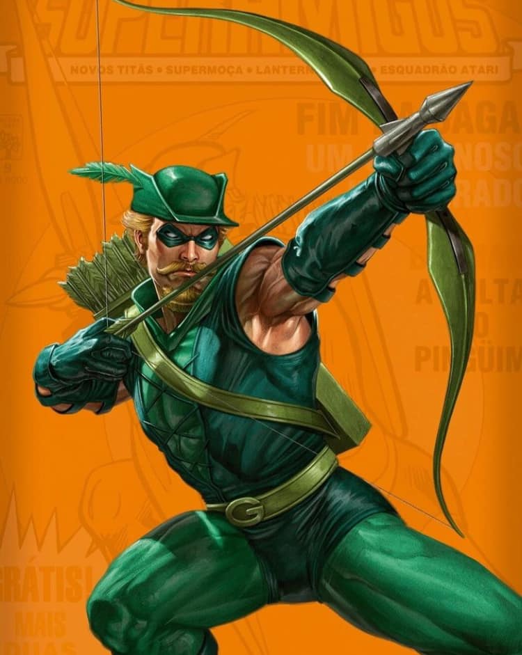 Green Arrow Comic Art Jigsaw Puzzle