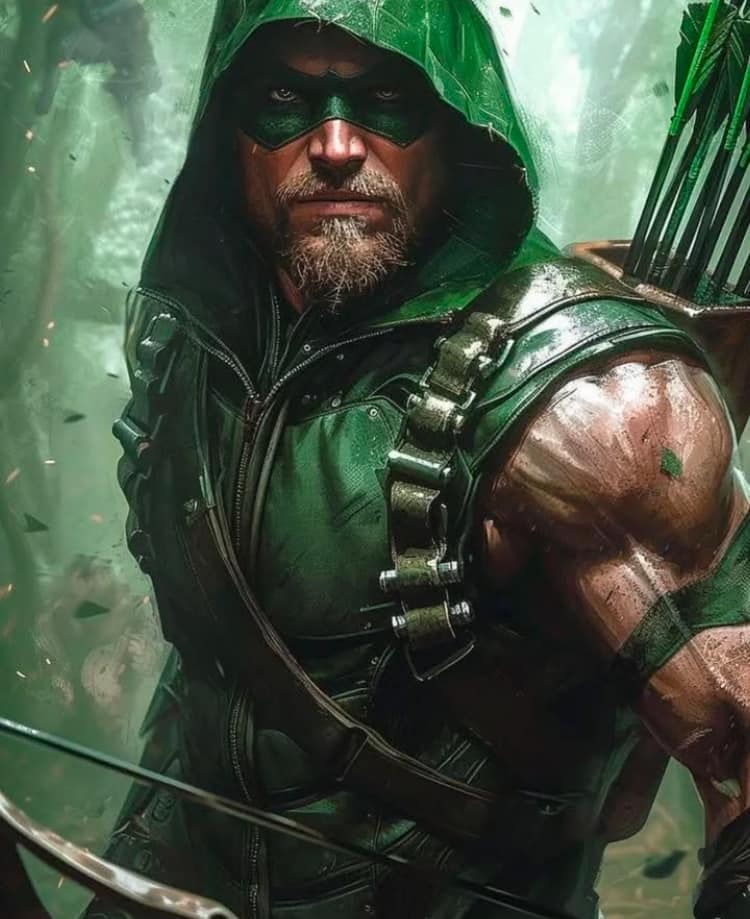 Green Arrow Portrait Hero Print Poster