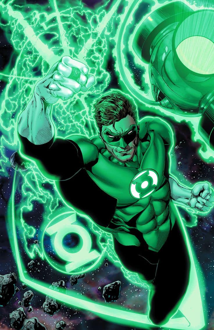 Green Lantern Action Portrait Print Poster