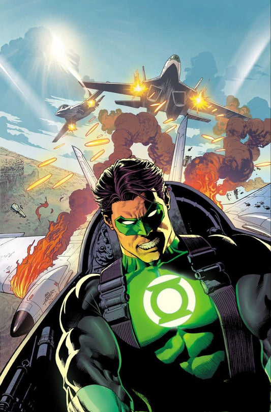 Green Lantern Air Combat Print Poster
