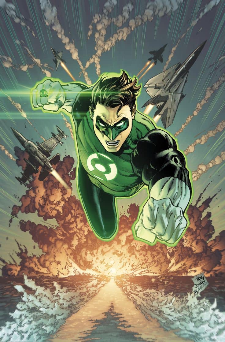 Green Lantern Battle Scenario Print Poster