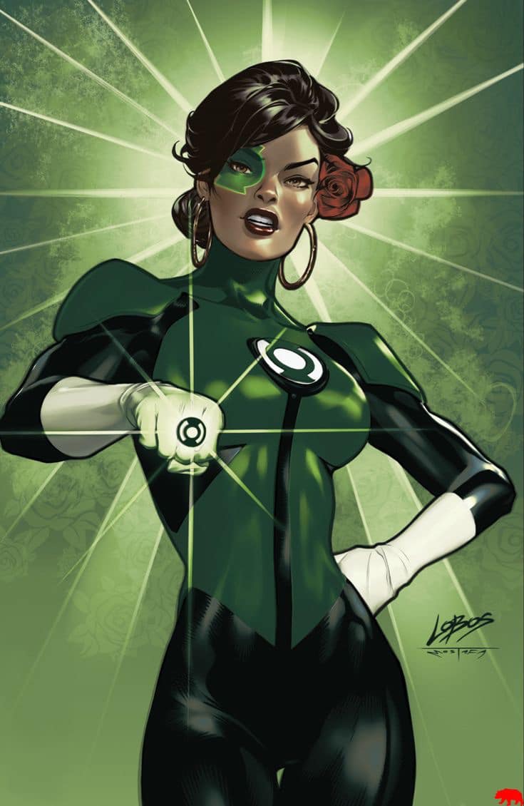 Green Lantern Character Illustration (2) Print Poster