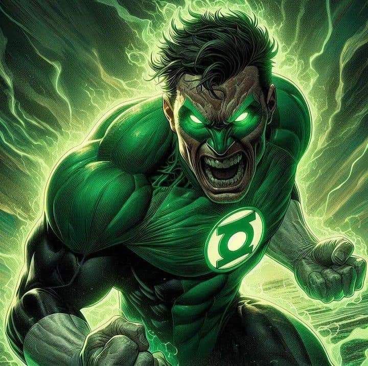 Green Lantern Comic Art Print Poster