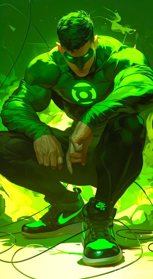 Green Lantern Hero Art (2) Print Poster