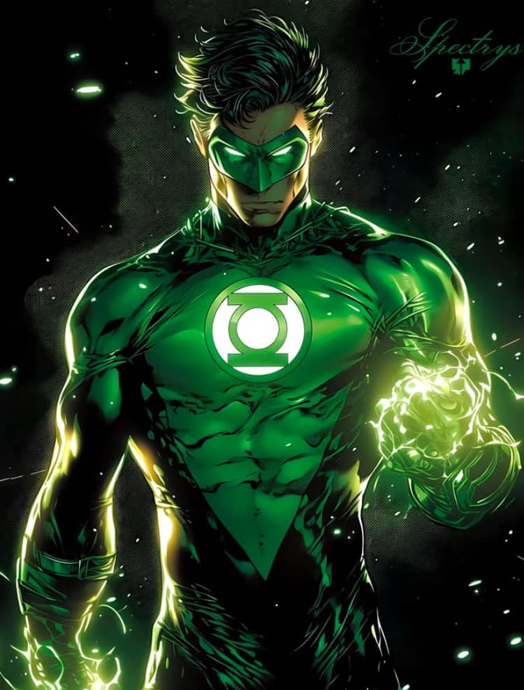 Green Lantern Hero Art (3) Jigsaw Puzzle