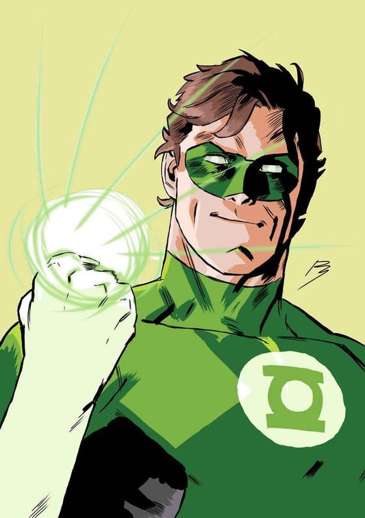 Green Lantern Hero Portrait (2) Print Poster