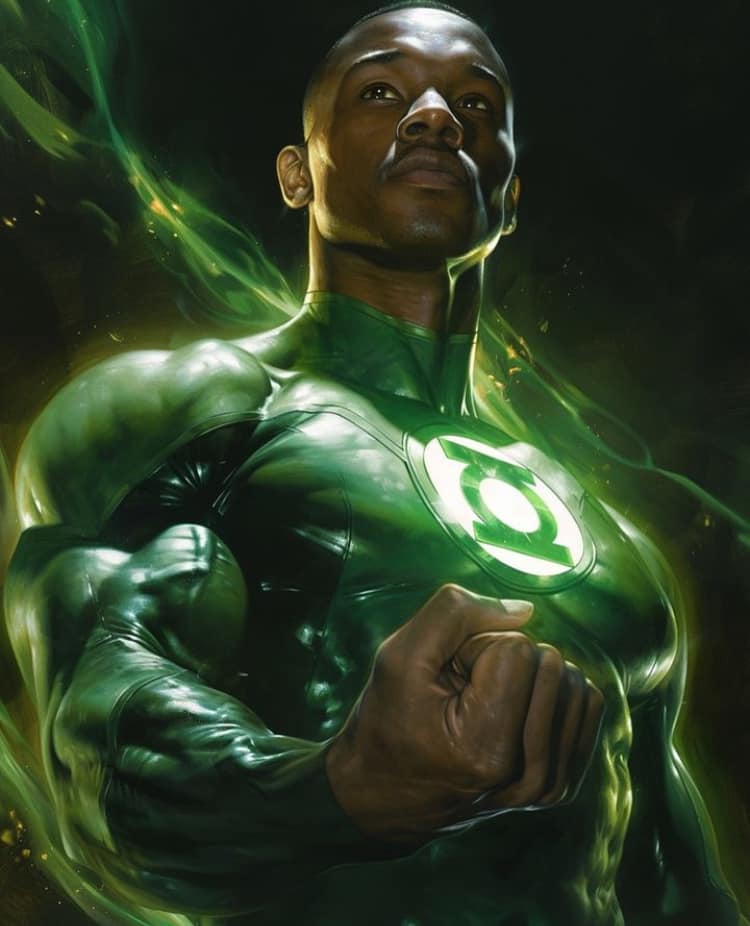 Green Lantern Hero Portrait (5) Print Poster