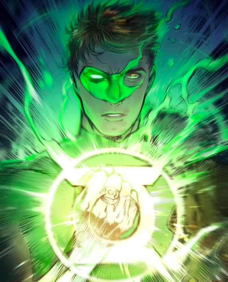 Green Lantern Hero Portrait (7) Print Poster