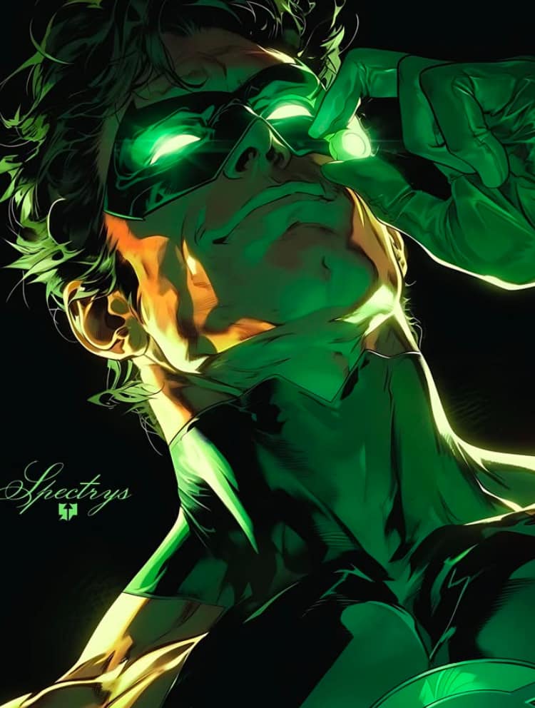 Green Lantern Hero Portrait (8) Print Poster