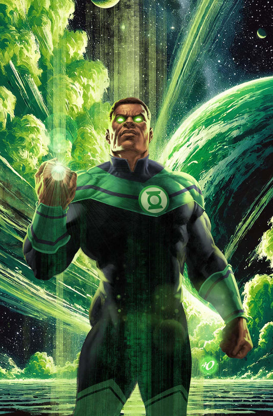 Green Lantern Hero Space Art Print Poster