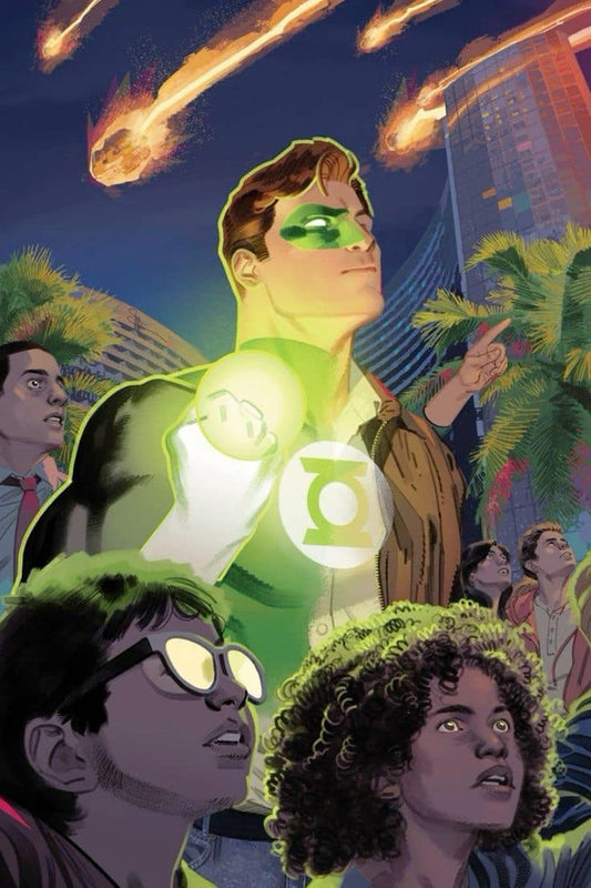 Green Lantern Heroic Night Sky Print Poster