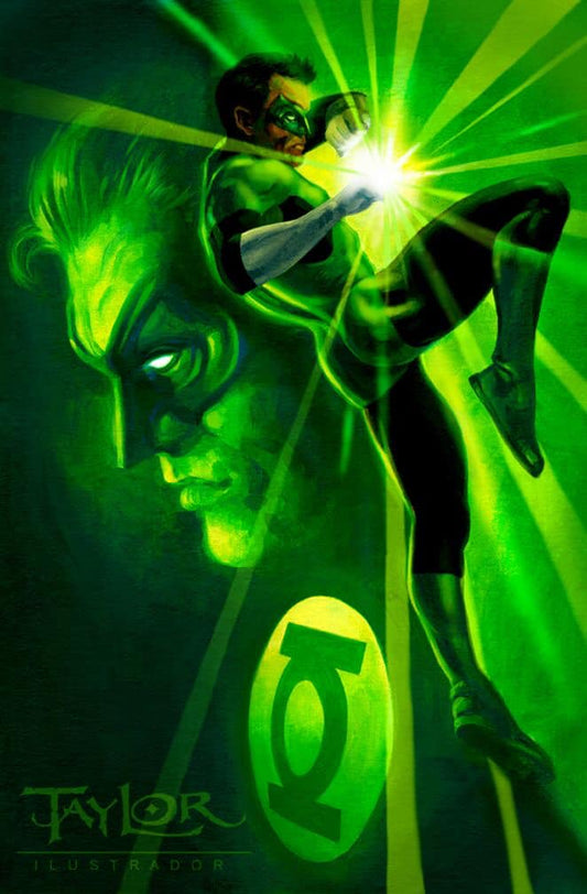 Green Lantern Illustration (2) Print Poster