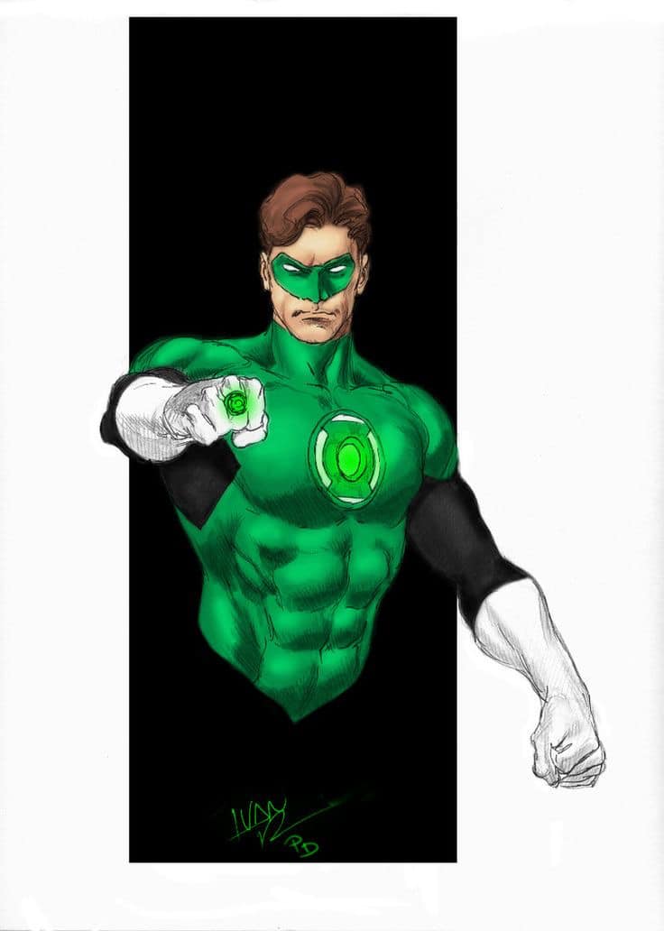 Green Lantern Illustration (3) Print Poster