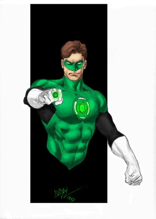 Green Lantern Illustration (3) Print Poster