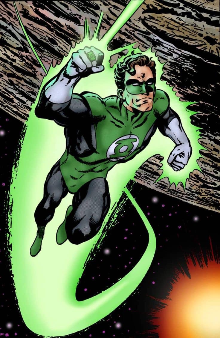 Green Lantern In Space Action Print Poster