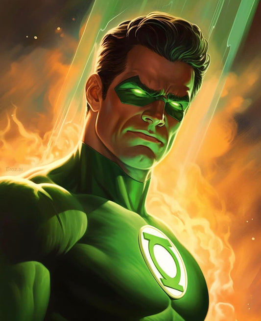 Green Lantern Portrait Print Poster