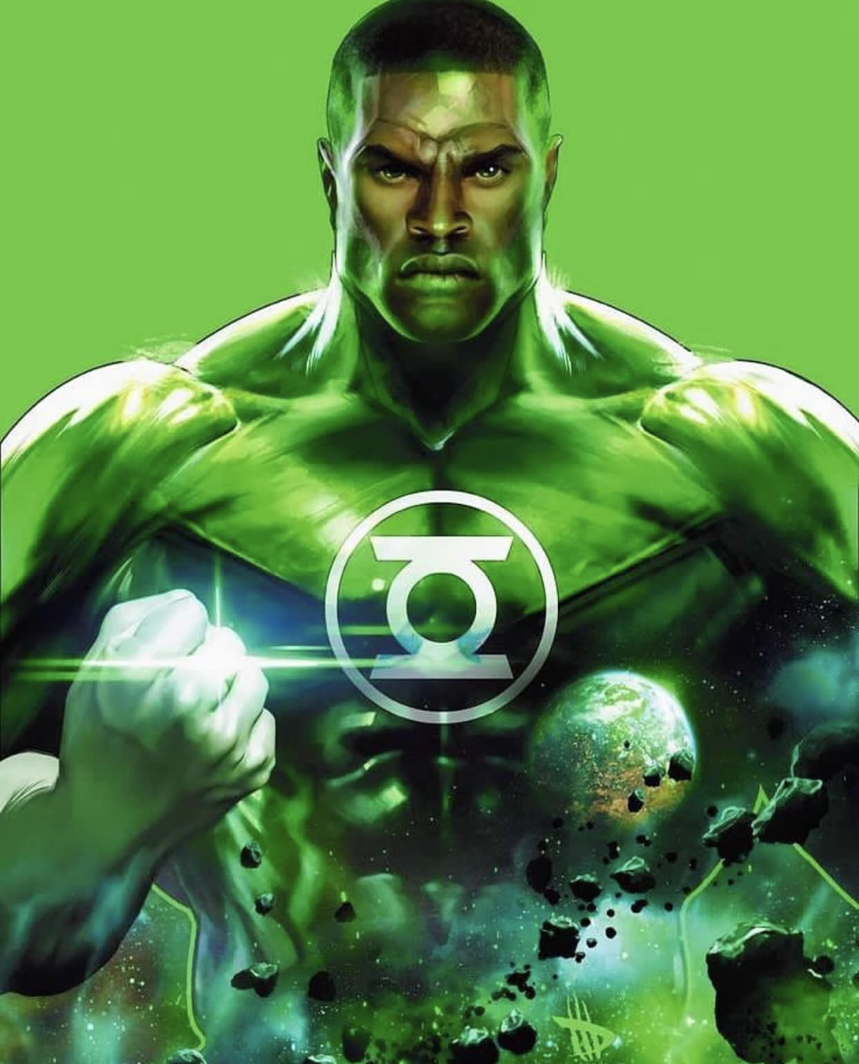 Green Lantern Portrait (1) Print Poster
