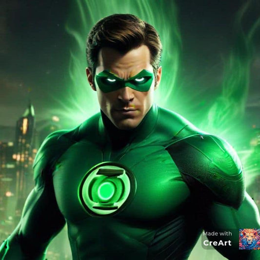 Green Lantern Portrait (10) Print Poster