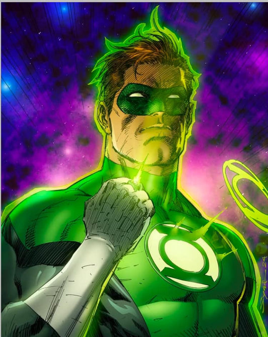 Green Lantern Portrait (16) Print Poster