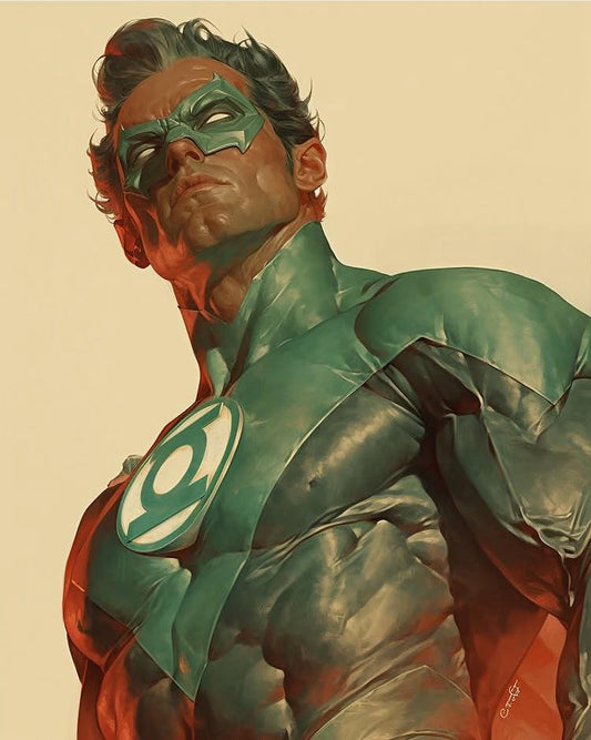 Green Lantern Portrait (19) Print Poster