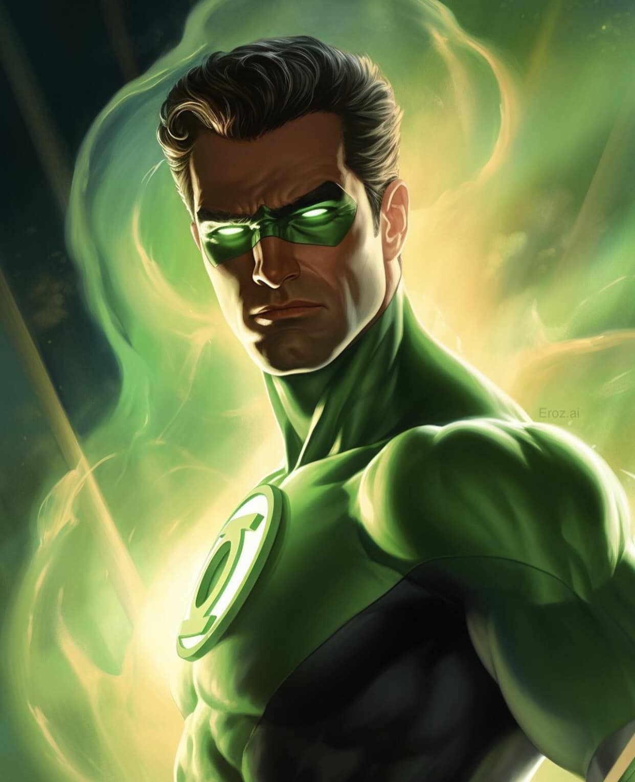 Green Lantern Portrait (2) Print Poster
