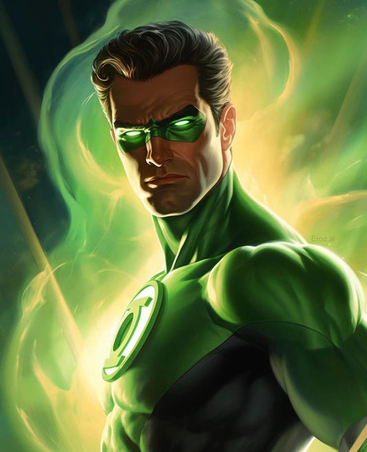 Green Lantern Portrait (2) Print Poster