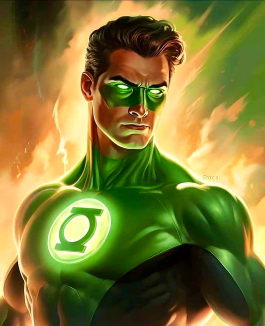 Green Lantern Portrait (7) Print Poster