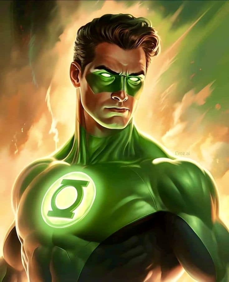 Green Lantern Portrait (7) Jigsaw Puzzle