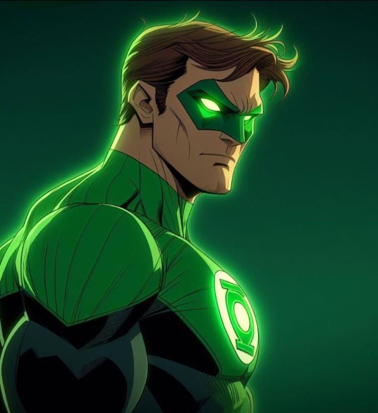 Green Lantern Portrait (8) Print Poster