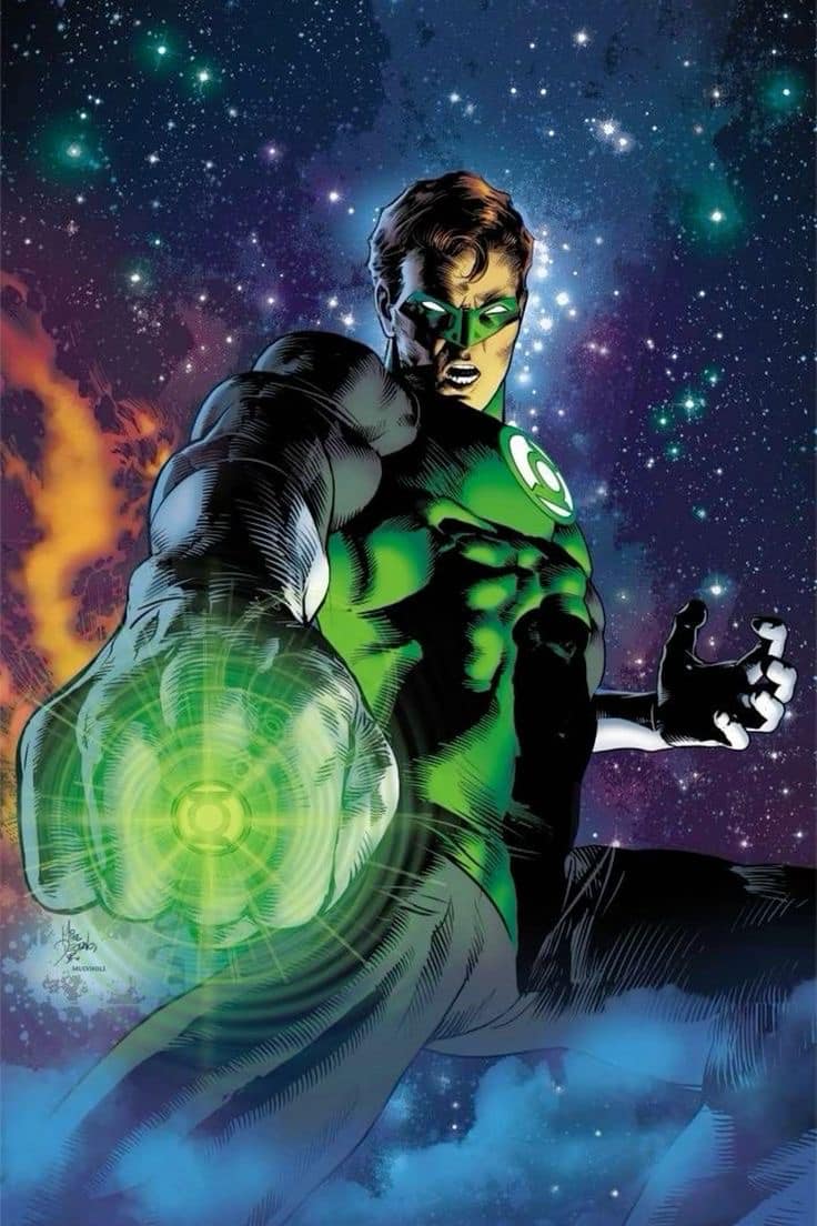 Green Lantern Space Art Print Poster
