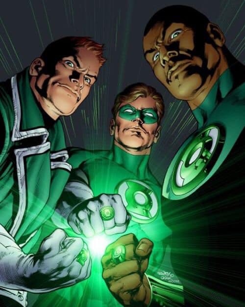 Green Lantern Team Up Print Poster