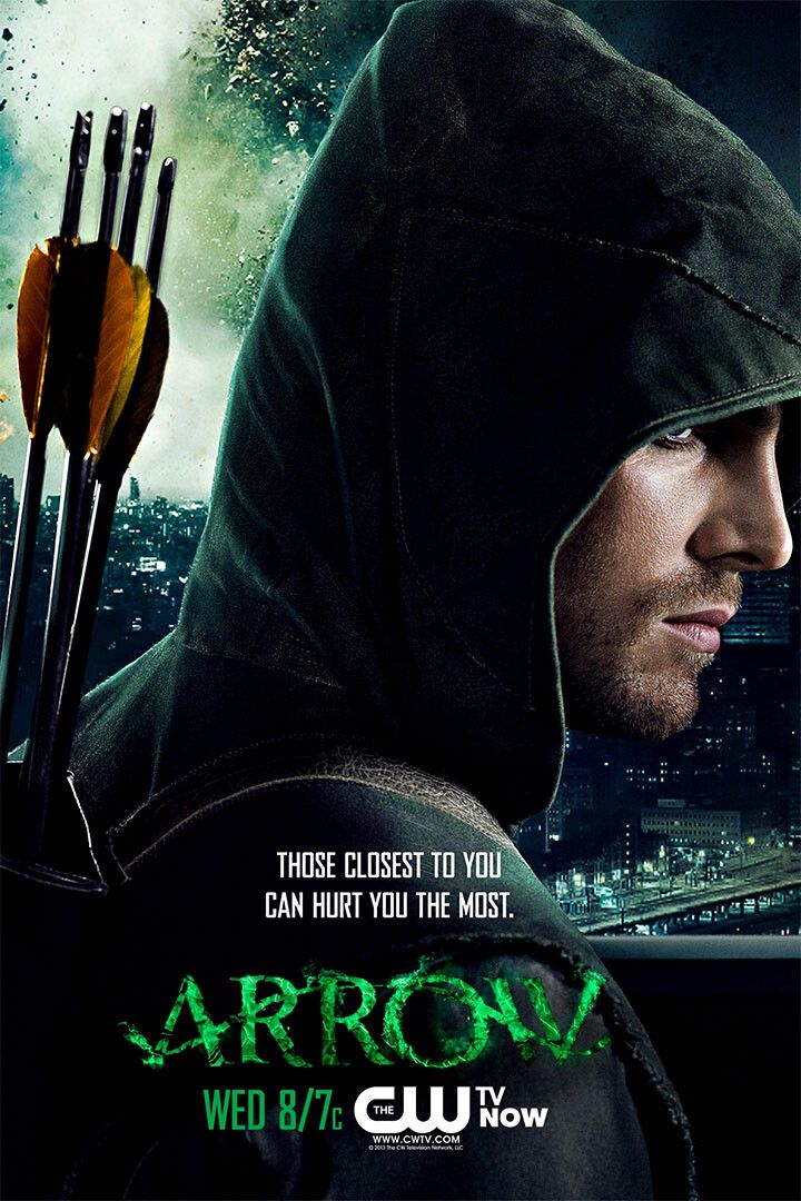Green Arrow Tv Series Crime Action Painting Print Keychain