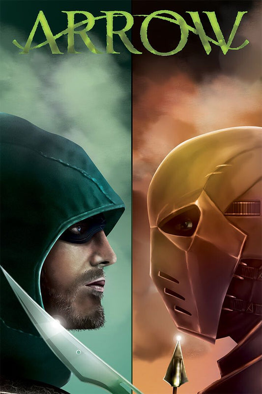 Green Arrow Tv Series Crime Action Painting Print Wall Decor Jigsaw Puzzle