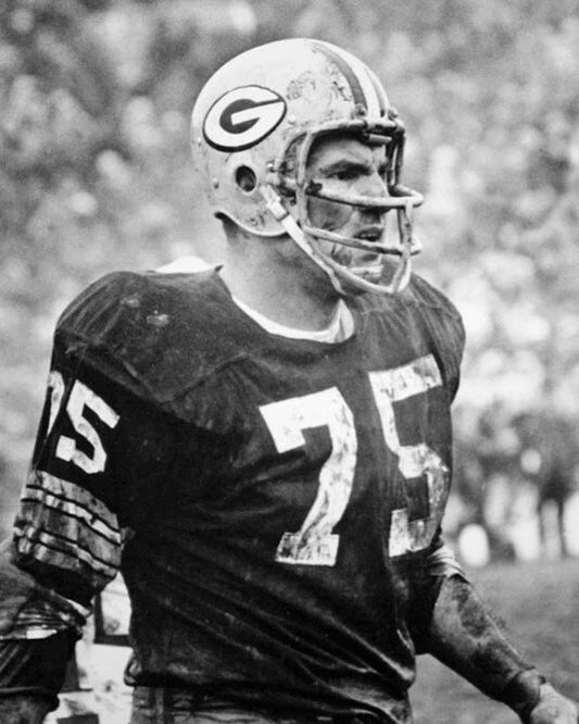 Green Bay Packers Forrest Gregg Keychain Football Print Glossy Keychain Hof 77 1