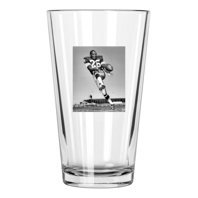 Green Bay Packers Herb Adderley Photo Football Hof 80 Pint Beer Drinking Glass