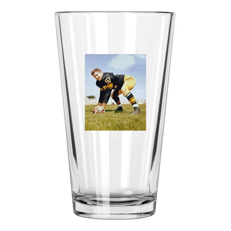 Green Bay Packers Jim Ringo Photo Nfl Football Hof 81 2 Pint Beer Drinking Glass