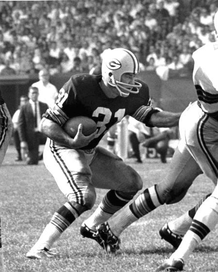 Green Bay Packers Jim Taylor Glossy Keychain Print Nfl Football Keychain Hof 76