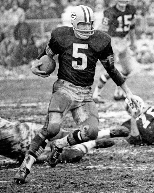 Green Bay Packers Paul Hornung Glossy Photo Football Print Poster Hof 86 1