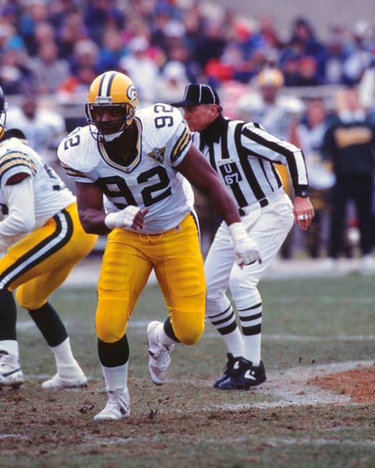 Green Bay Packers Reggie White Glossy Keychain Nfl Football Keychain