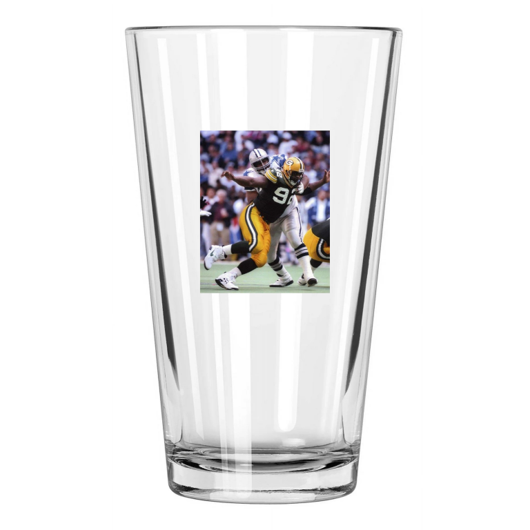 Green Bay Packers Reggie White Photo Football Hof 2006 Pint Beer Drinking Glass