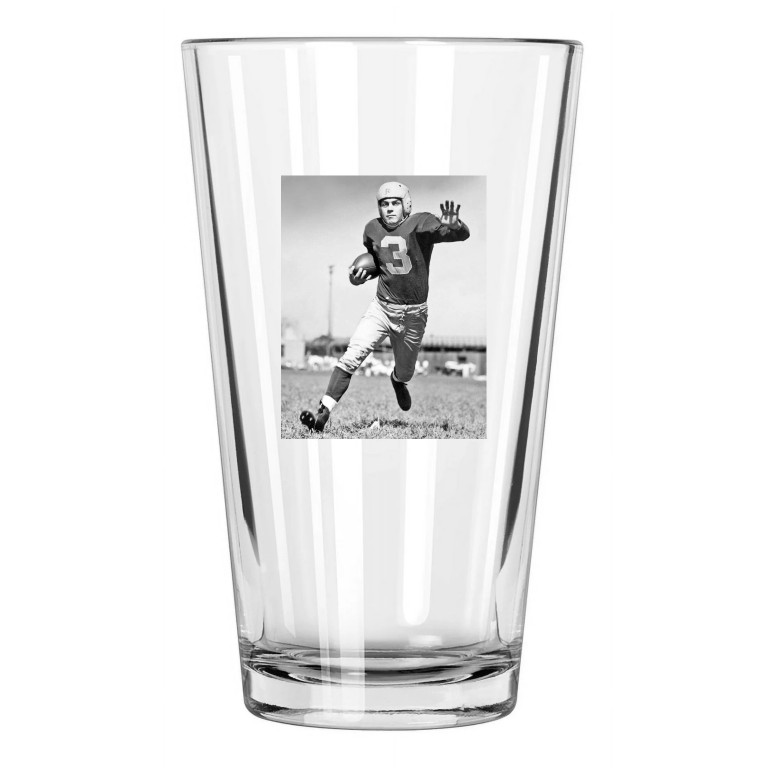Green Bay Packers Tony Canadeo Photo Football Hof 74 1 Pint Beer Drinking Glass