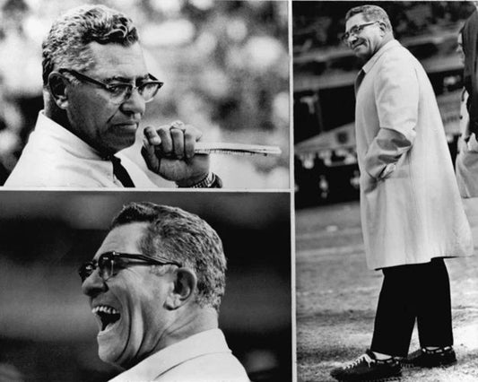 Green Bay Packers Vince Lombardi Glossy Keychain Collage Football Keychain