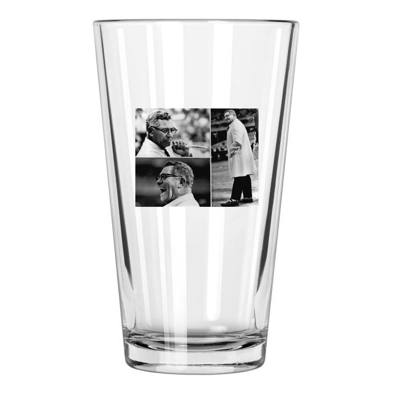 Green Bay Packers Vince Lombardi Photo Collage Football Pint Beer Drinking Glass