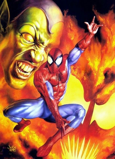 Green Goblin Spider Man 309 Print Poster