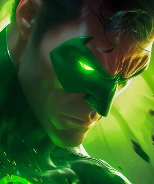 Green Lantern Glowing Symbol 5678 Print Poster